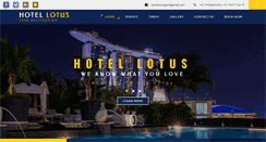 Desktop Screenshot of hotellotuspuri.com